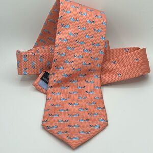Tommy Hilfiger whale print 100% Silk tie